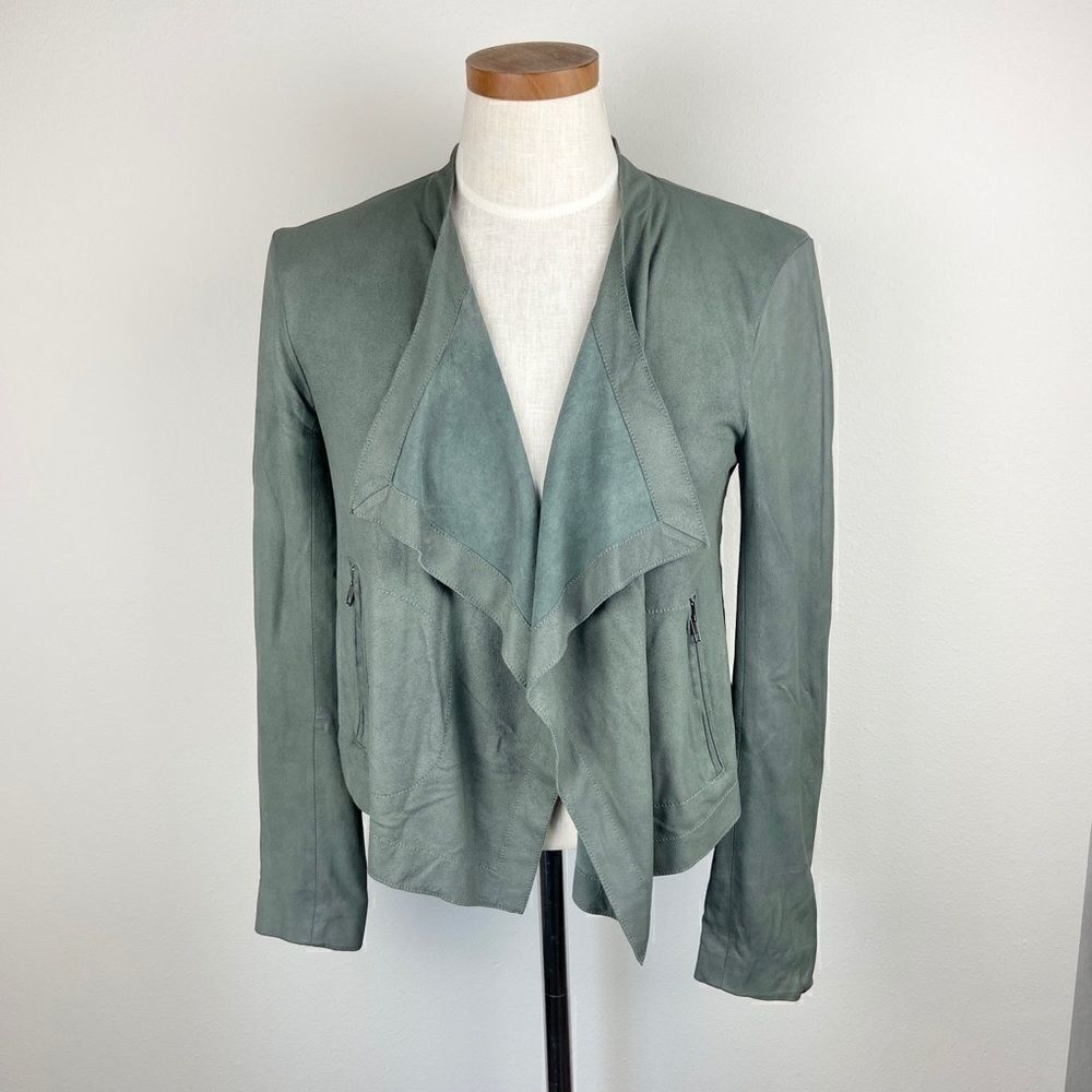 Cupcakes & Cashmere Leather Suede Moto Jacket